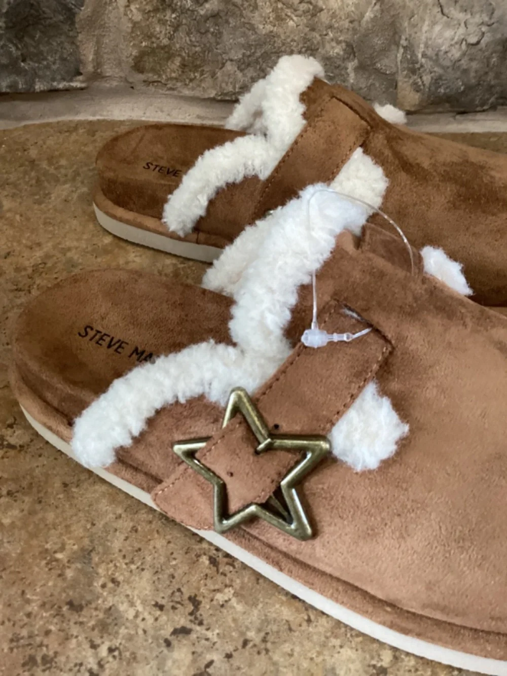 Steve Madden J Shilo Girls Size‎ 3 Cognac Shoes Slippers Kids